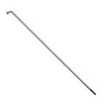 Rayon zingué 2 mm tête coudée sans écrou – 145 mm