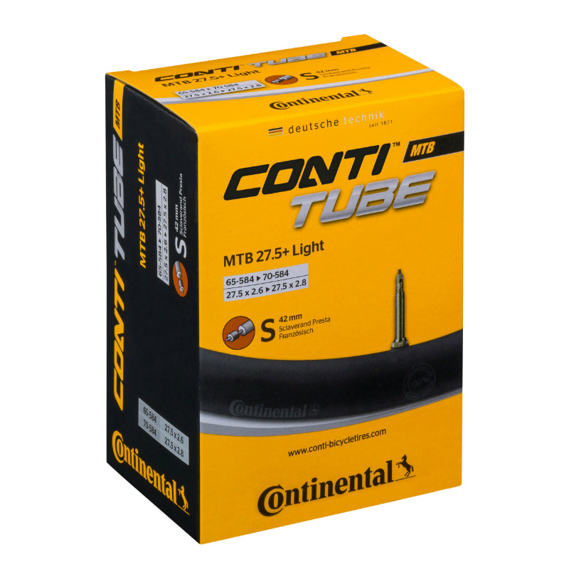 Chambre à air 27,5 x 2,60-2,80 Continental valve Presta obus démontable 42 mm