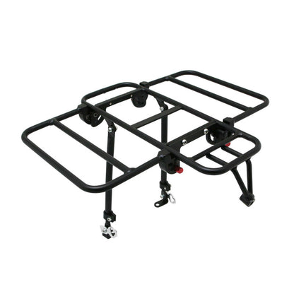 Porte-bagages avant plateforme P2R pliable alu noir mat 26" à 29"