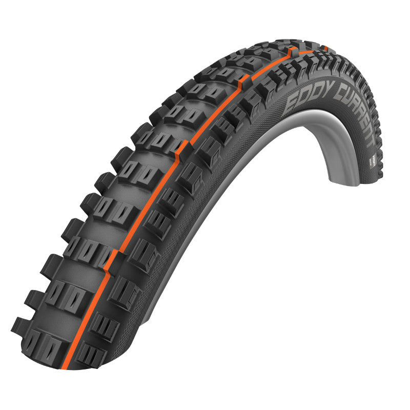 Pneu VTT gravity-VAE Schwalbe Eddy Current Front Addix Super Trail noir tringle souple tubeless ready – 27,5 x 2,80 (70-584)