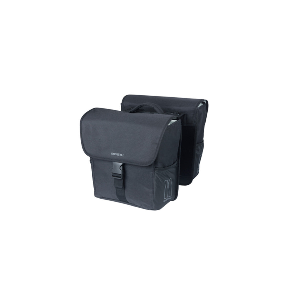 Sacoche double Go 32 L BASIL – MIK / Noir