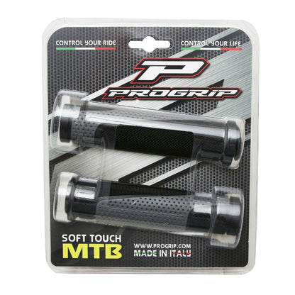 Poignées VTT Progrip 807 double densité noir-gris 125 mm (paire)