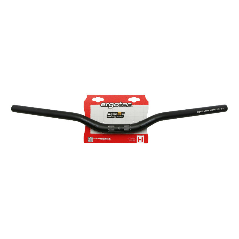 Cintre VTT demi-relevé Ergotec 5 alu noir rise 30 mm – XL – 25,4 mm 630 mm