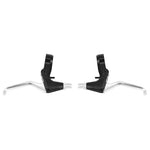 Leviers de frein VTT-VTC V-Brake Newton 3 doigts alu argent-noir (paire) – réf. 152621