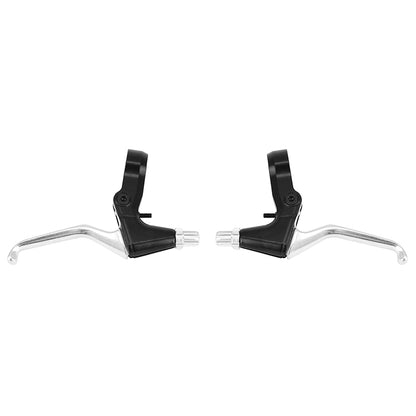 Leviers de frein VTT-VTC V-Brake Newton 3 doigts alu argent-noir (paire) – réf. 152621
