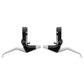 Leviers de frein VTT-VTC V-Brake Newton 3 doigts alu argent-noir (paire) – réf. 152621 – vue 2