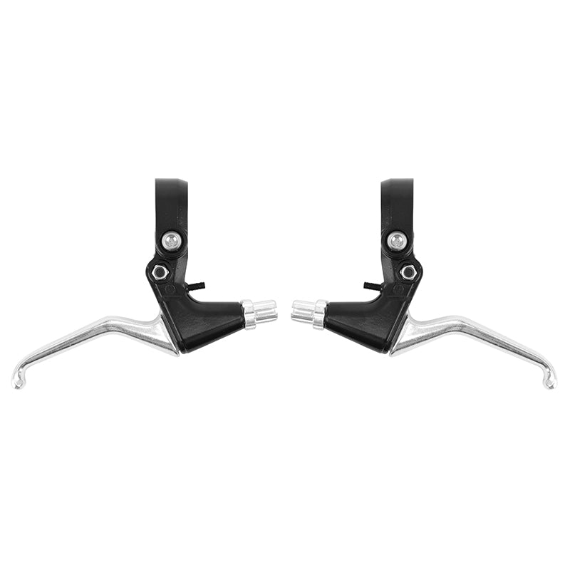 Leviers de frein VTT-VTC V-Brake Newton 3 doigts alu argent-noir (paire) – réf. 152621 – vue 3