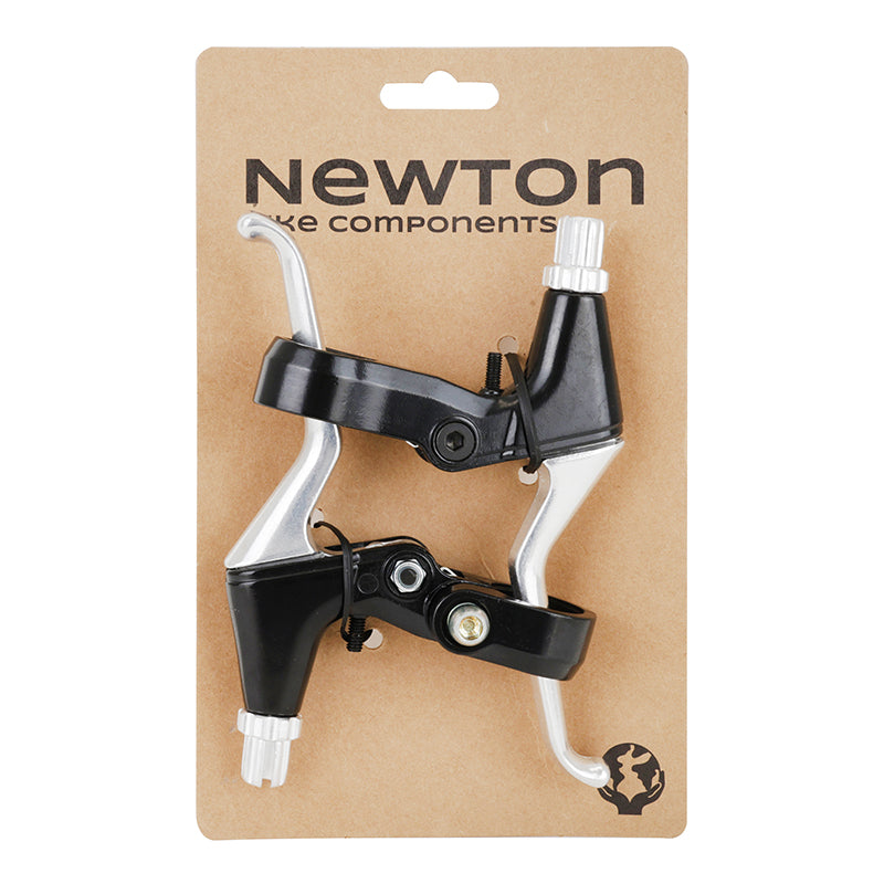 Leviers de frein VTT-VTC V-Brake Newton 3 doigts alu argent-noir (paire) – réf. 152621 – vue 6