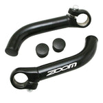 Embouts de cintre Zoom alu noir 87 mm (paire)