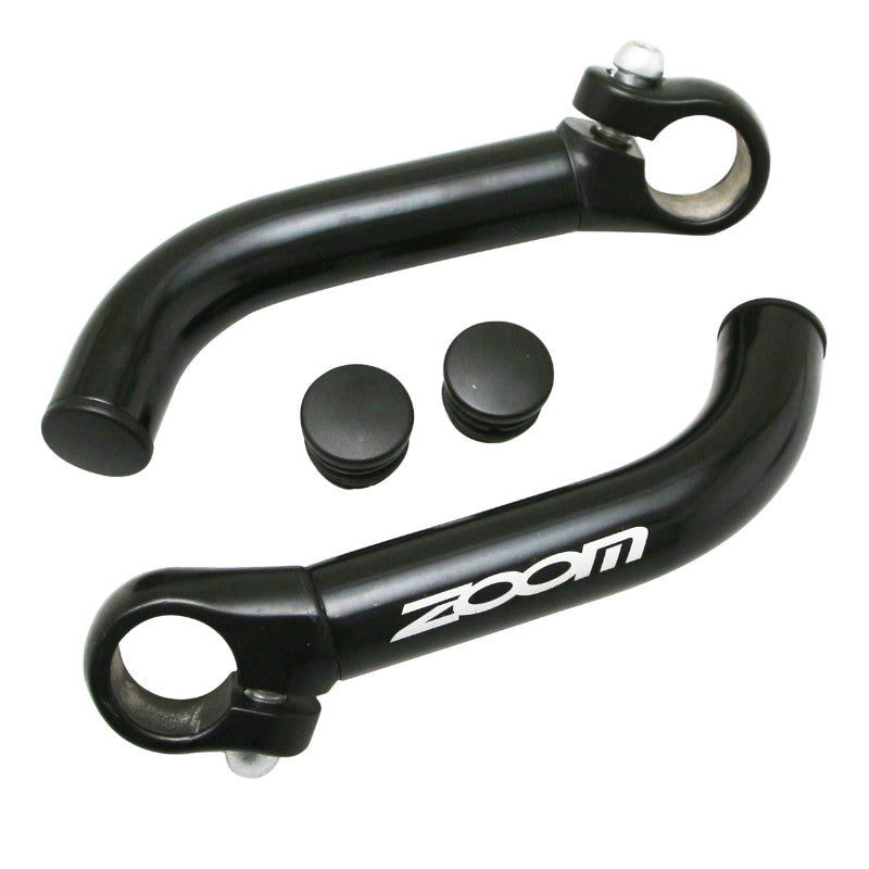 Embouts de cintre Zoom alu noir 87 mm (paire)