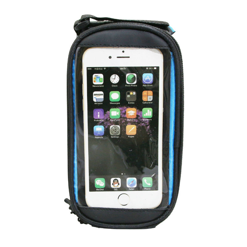 Sacoche de cadre-potence pour smartphone fixation velcro – 19,5 x 10 x 9 cm