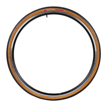 Pneu city 650 x 35B Deli S-172 noir-brun renfort anti-crevaison 2,5 mm