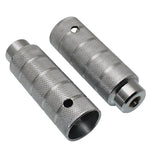 Repose-pieds BMX alu argent Ø 38 x 110 mm axe 14 mm (paire)
