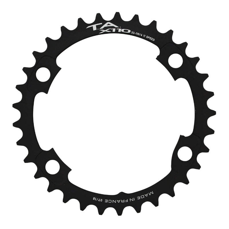 Plateau route TA X110 4 br. 110 mm pour Shimano Ultegra R8000-6800 intérieur noir 11 v – 33 dents