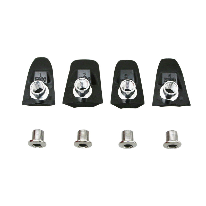 Intravis-capot de pédalier Spécialités TA noir pour plateau X110 (jeu de 4) – Shimano 105 5800