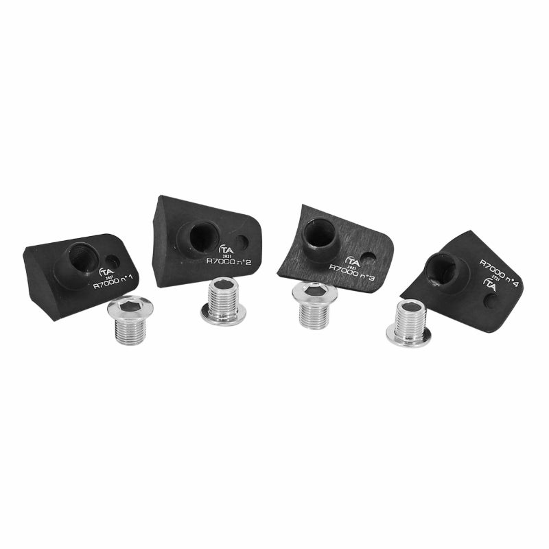 Intravis-capot de pédalier Spécialités TA noir pour plateau X110 (jeu de 4) – Shimano 105 R7000
