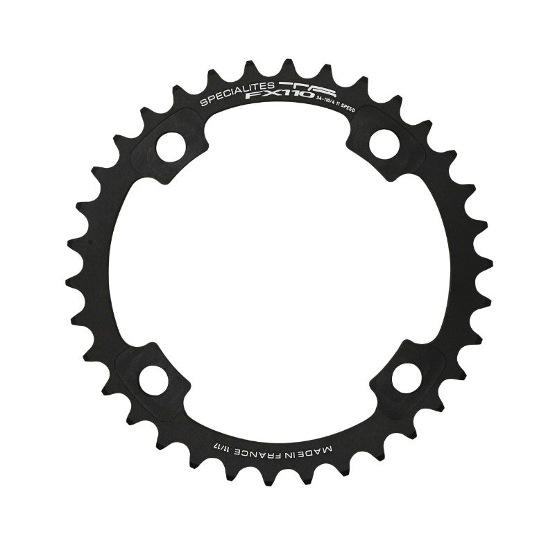 Plateau route TA FX110 4 br. 110 mm intérieur noir 11-10 v – 34 dents