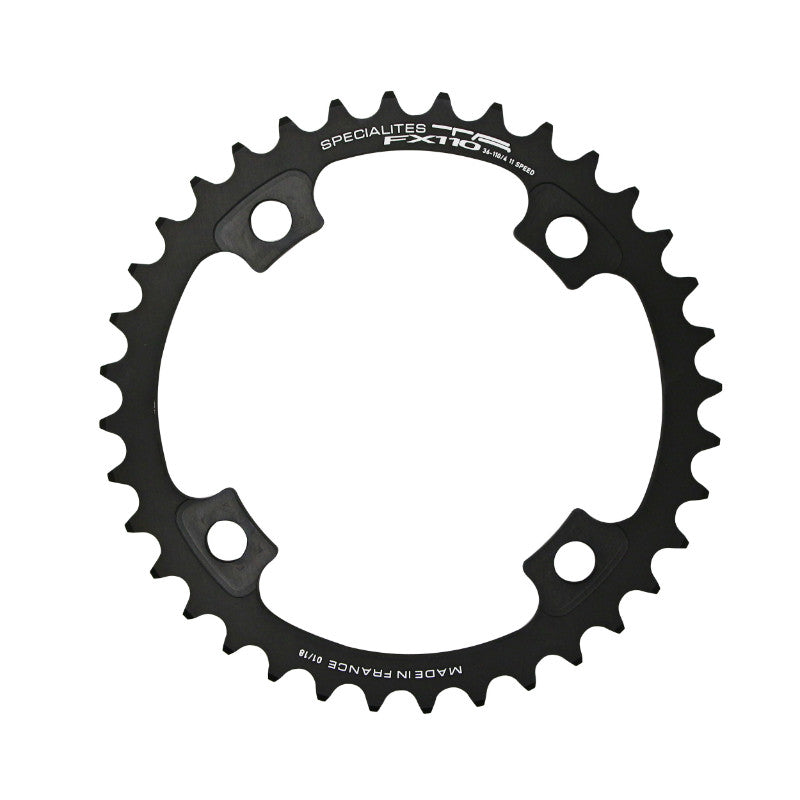 Plateau route TA FX110 4 br. 110 mm intérieur noir 11-10 v – 36 dents