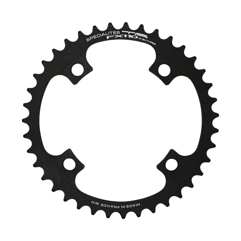 Plateau route TA FX110 4 br. 110 mm intérieur noir 11-10 v – 39 dents