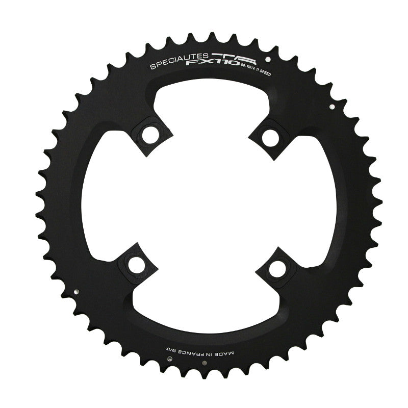 Plateau route TA FX110 4 br. 110 mm extérieur noir 11-10 v – 50 dents