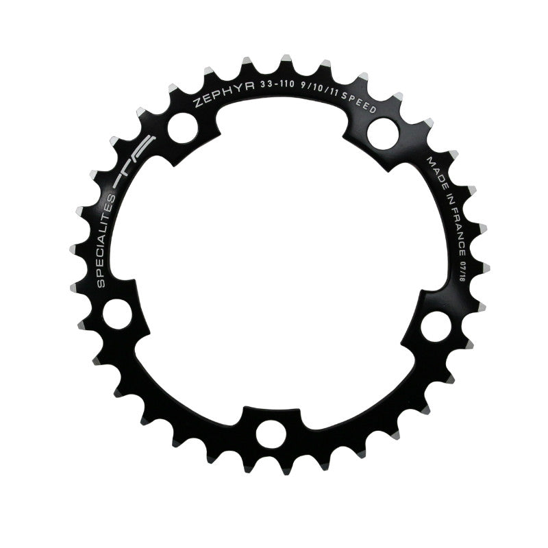 Plateau route TA Zephyr 5 br. 110 mm type Shimano intérieur noir 9-10 v – 33 dents