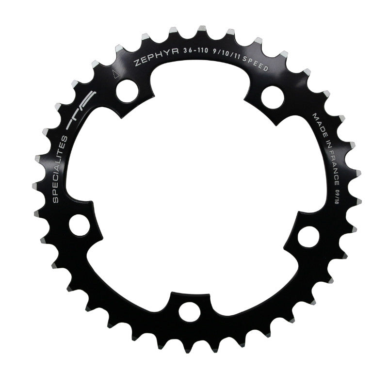 Plateau route TA Zephyr 5 br. 110 mm type Shimano intérieur noir 9-10 v – 36 dents