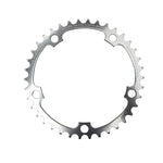 Plateau route TA Alize 5 br. 130 mm type Shimano intérieur argent 8-9-10 v – 38 dents