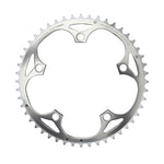 Plateau route TA Alize 5 br. 130 mm type Shimano extérieur argent 8-9-10 v – 48 dents