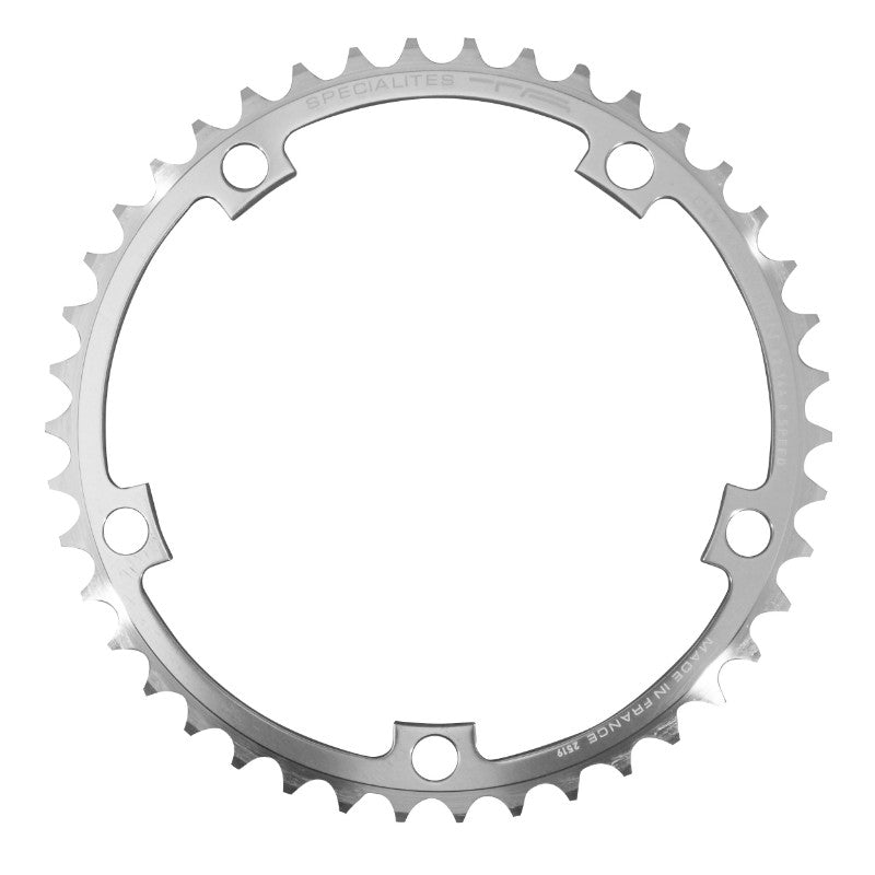 Plateau route TA Vintage 5 br. 144 mm type Shimano intérieur argent 7-8 v – 42 dents