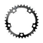 Plateau route TA Zelito 5 br. 74 mm type Shimano intérieur triple noir 9-10 v – 24 dents