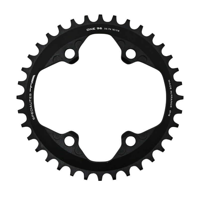 Plateau VTT TA One 4 br. 96 mm pour Shimano SLX7000-XT8000-XTR9000 mono noir 10-11-12 v narrow wide – 36 dents