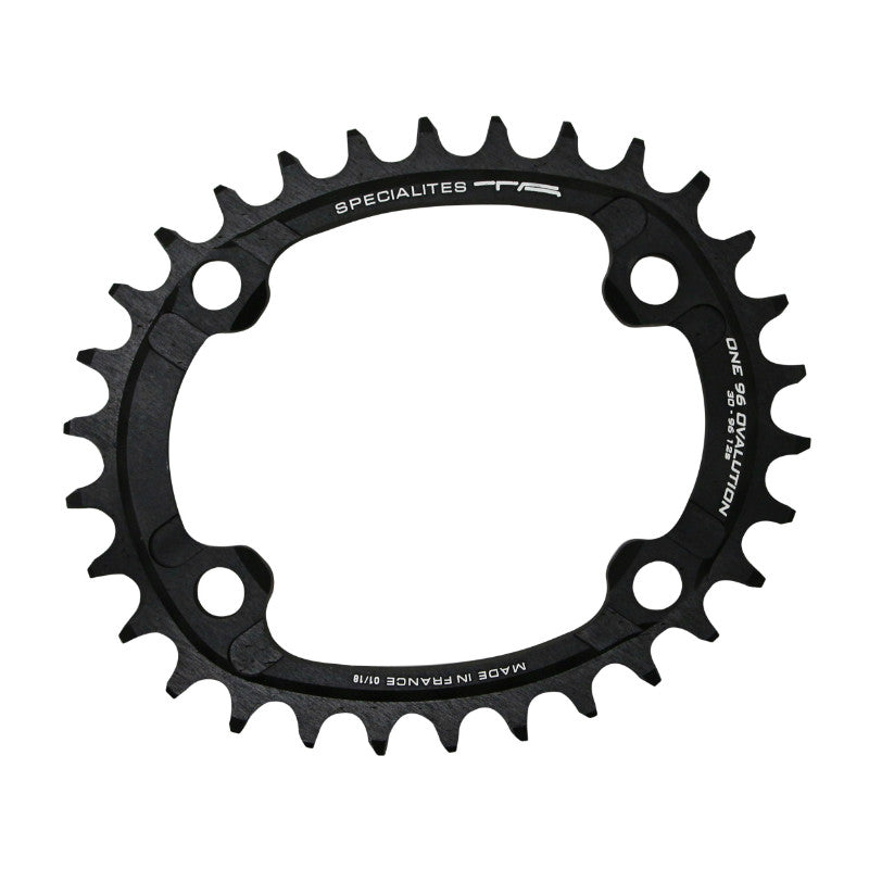 Plateau VTT TA One Ovalution 4 br. 96 mm pour Shimano SLX7000-XT8000-XTR9000 mono noir 10-11-12 v narrow wide – 30 dents