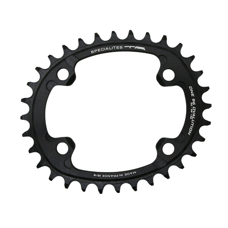 Plateau VTT TA One Ovalution 4 br. 96 mm pour Shimano SLX7000-XT8000-XTR9000 mono noir 10-11-12 v narrow wide – 34 dents