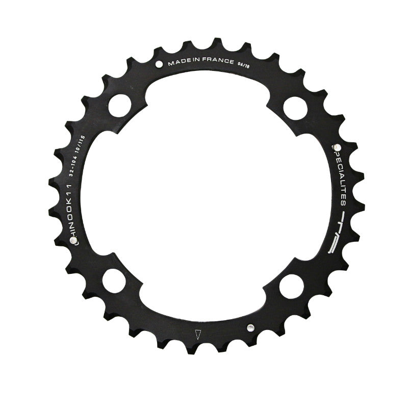 Plateau VTT TA Chinook 4 br. 104 mm pour Shimano-SRAM-FSA extérieur triple noir 10-11 v – 42 dents
