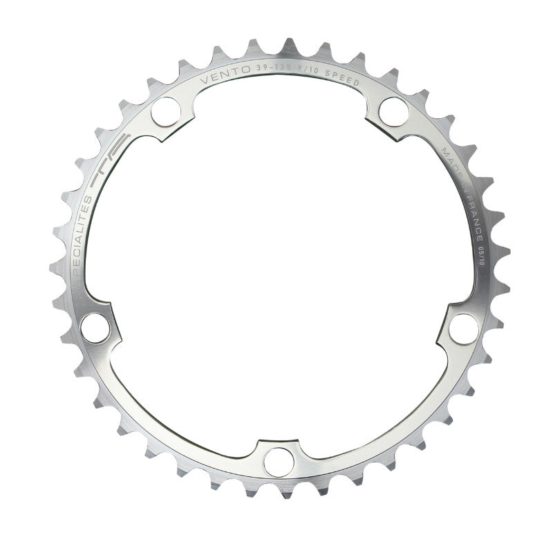 Plateau route TA Vento 5 br. 135 mm type Campagnolo intérieur argent 9-10 v – 39 dents