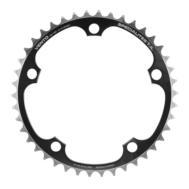 Plateau route TA Vento 5 br. 135 mm type Campagnolo intérieur argent 9-10 v – 42 dents