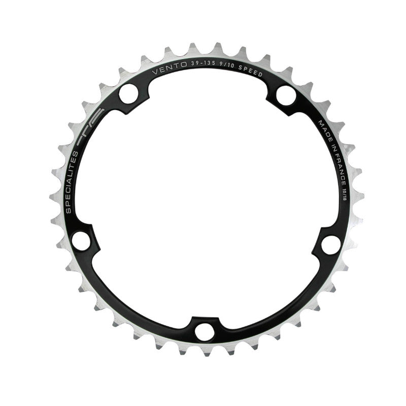 Plateau route TA Vento 5 br. 135 mm type Campagnolo intérieur noir 9-10 v – 42 dents