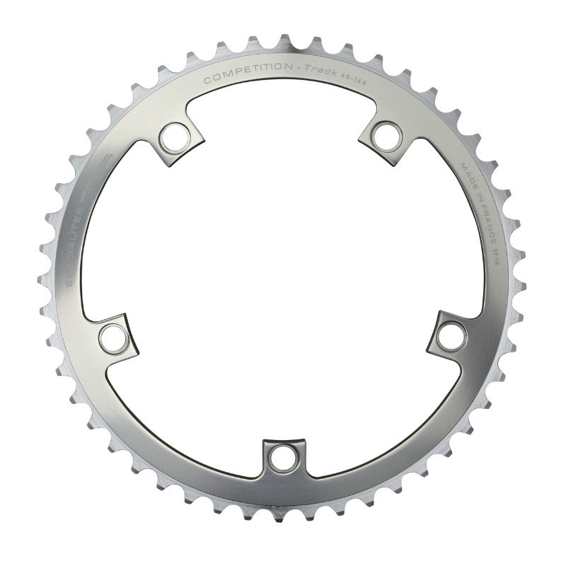 Plateau piste TA 5 br. 144 mm argent chaîne 1/8" – 48 dents