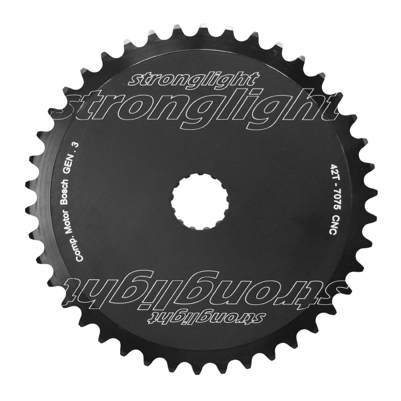Plateau VAE Stronglight Direct Mount pour Bosch 3e gén. mono noir plein – 42 dents