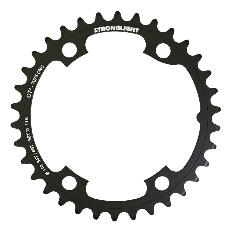 Plateau route Stronglight 4 branches 110 mm pour Shimano Ultegra R8000-R8050 intérieur noir CT2 11 v – 34 dents