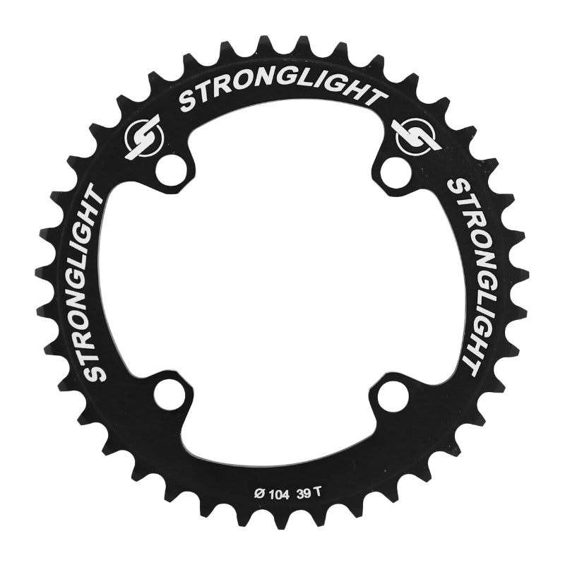 Plateau BMX Stronglight 4 branches 104 mm mono noir chaîne 3/32" – 39 dents
