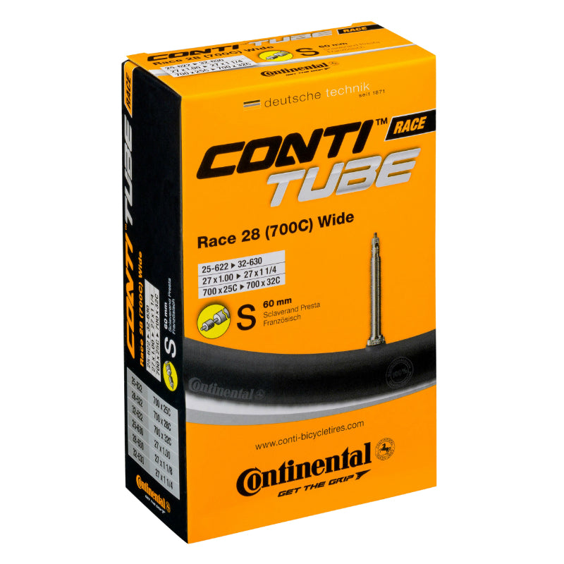 Chambre à air 700 x 25-32 Continental valve Presta obus démontable 60 mm