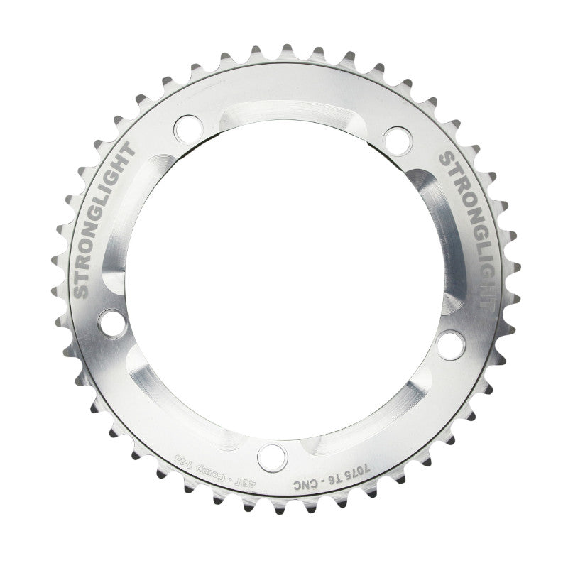 Plateau piste Stronglight 5 branches 144 mm argent chaîne 1/8" – 46 dents