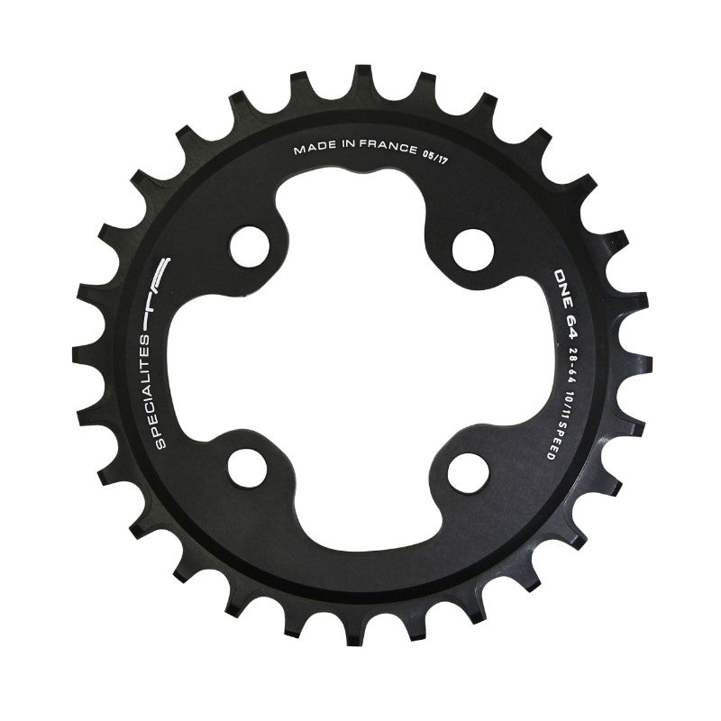Plateau VTT TA One 4 br. 64 mm pour Shimano-SRAM-FSA mono noir 10-11-12 v narrow wide – 28 dents