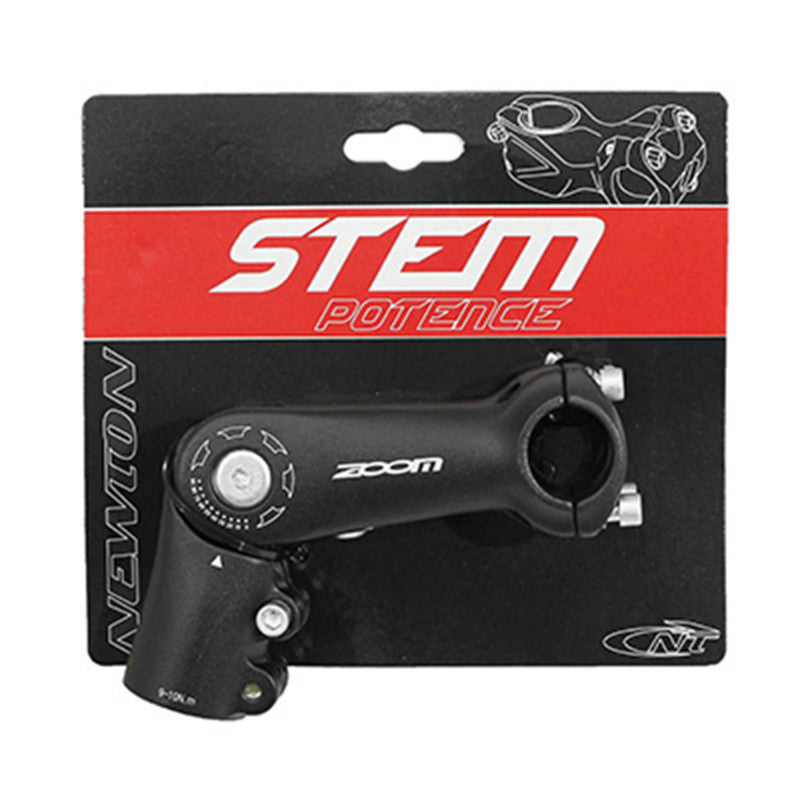 Potence VTT-trekking Zoom réglable rehaussée alu noir mat – 31,8 mm 90 mm