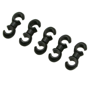 Attaches de gaine Fibrax noires (lot de 5)
