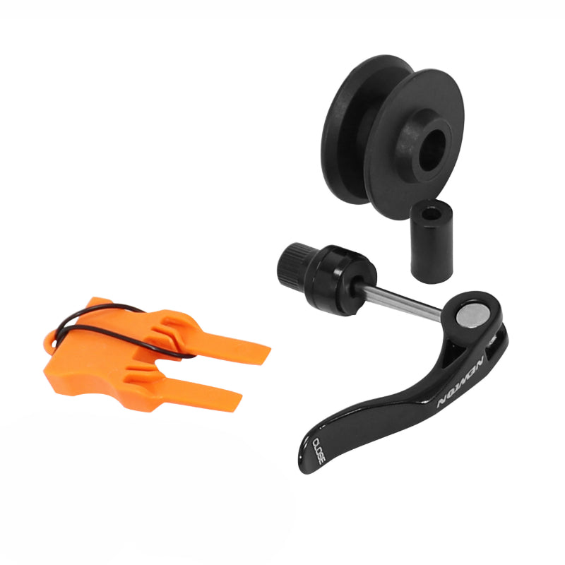 Repose-chaîne pour axe traversant 12 mm avec cale de plaquettes