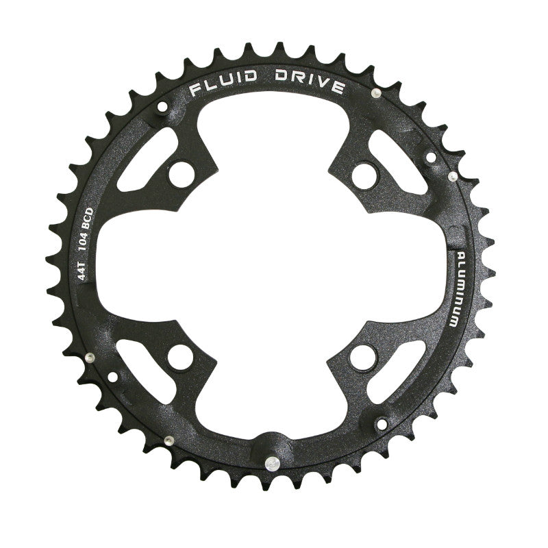 Plateau VTT Sunrace 104 mm 44 dents extérieur triple noir