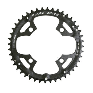 Plateau VTT Sunrace 104 mm 44 dents extérieur triple noir