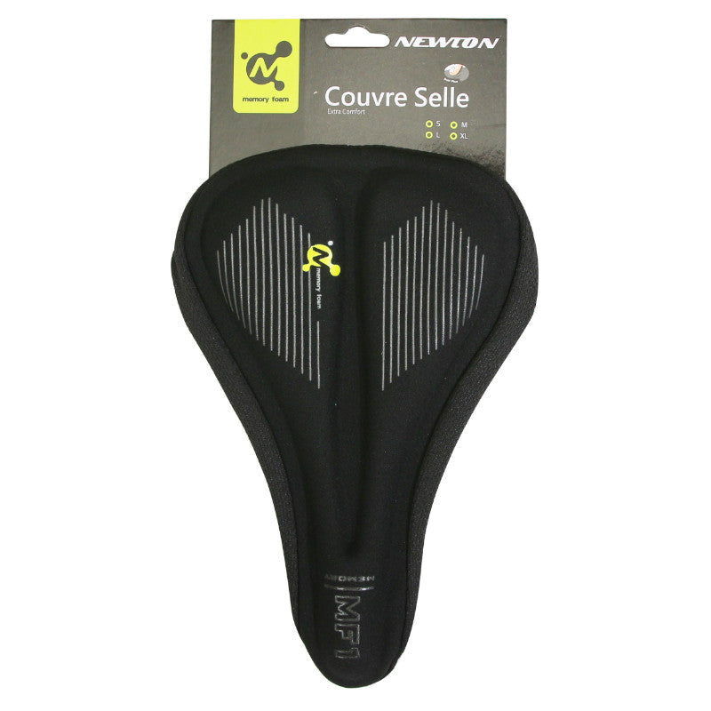 Couvre-selle Newton gel à mémoire de forme noir – 280 x 165 mm